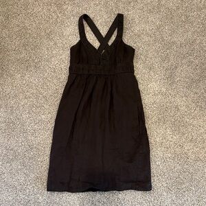 Banana Republic Women’s Brown Crossover Strap Dress